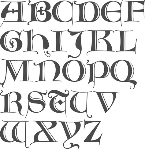 Myfonts Lombardic Typefaces Lettering Alphabet Fonts Lettering