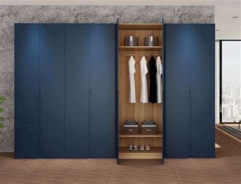 The bedroom sliding wardrobe design would help you out with a lavishing look to your room. Modern Design Swing Door Wardrobe with handle style