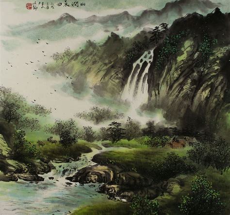 Morning Song Of The Mountains Chinese Landscape Painting Landscapes