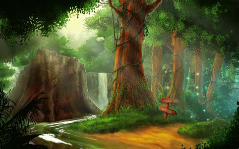 Artstation Concept Art Magical Forest
