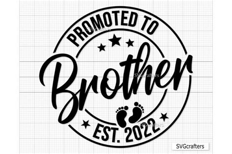Promoted To Brother Svg Png Baby Announcement Svg Baby Svg