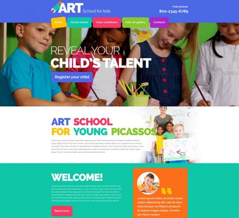 14 Best School Website Themes And Templates Design Trends Premium