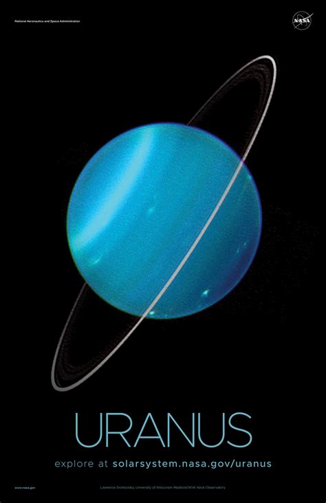 Uranus Poster Version C Nasa Solar System Exploration