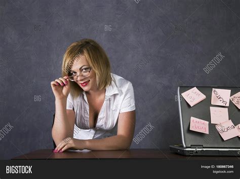 Smiling Female Teacher Image And Photo Free Trial Bigstock