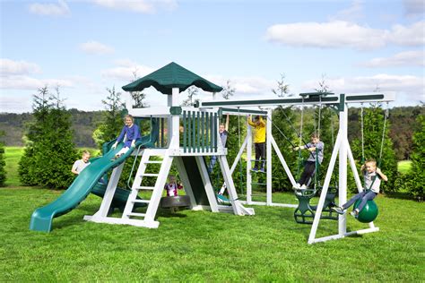 Cydonia Vinyl Playset With Swings For Up To 6 Kids Yardcraft