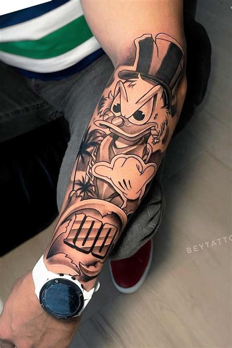 tatuagem do tio patinhas no antebraco 4 mickey tattoo tatuagem tio patinhas tatuagem das