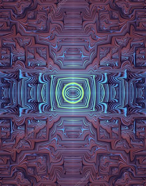 Symmetrical Fractal Abstract Illustration Stock Image C0490237