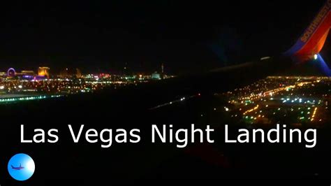 Night Landing In Las Vegas Youtube