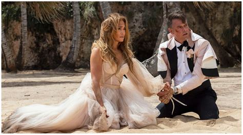 shotgun wedding movie review jennifer lopez lights up the screen alongside scene stealing