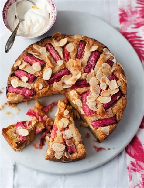Smoothies, entrees, sides & more. Rhubarb and almond cake recipe | Sainsbury's Magazine
