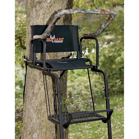 Big Game 15 Stealth Deluxe Ladder Tree Stand 138778 Ladder Tree