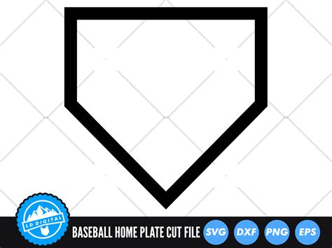Baseball Home Plate Svg Baseball Svg Graphic By Lddigital · Creative