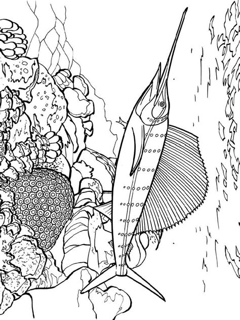 Salt water fishing sticker decal. Marlin coloring pages. Download and print Marlin coloring ...