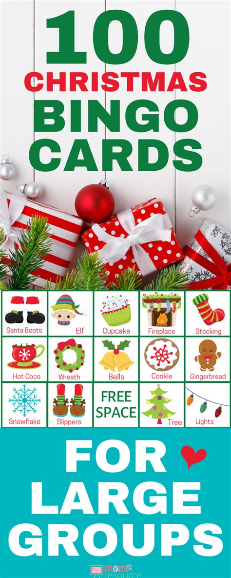 Free Christmas Bingo Printable For Large Groups Let The Christmas Fun