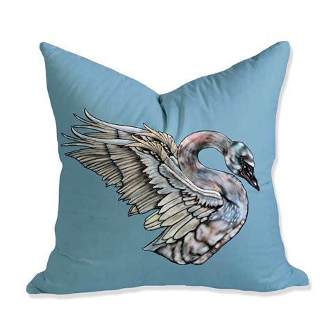 Western Sensibility — Swan Pillow No 1 By Courtney Blazon