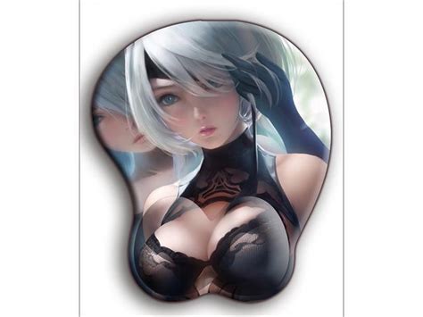 3d Sexy Mouse Pad Beautiful Girl Wrist Rest Soft Silica Gelbreast Gaming Gamer Yorha No 2 Type B