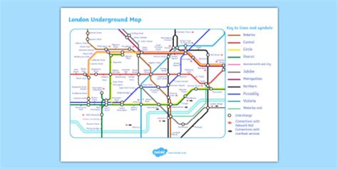 Editable London Underground Map Teacher Made