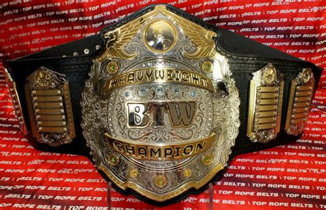Big Time Wrestling Heavyweight Championship Belt Top Rope Belts