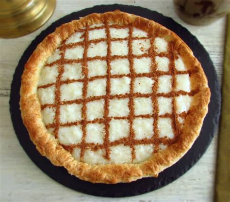 Rice Pudding Pie Recipe Food From Portugal