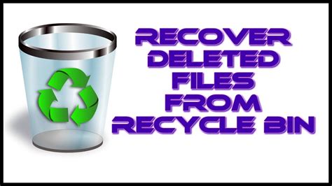 How To Recover Deleted Files In Windows Easily Restore Recycle Bin Easy Method Full