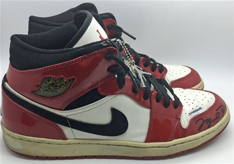 Lot Detail Michael Jordan Rare Signed Air Jordan 1 Sneakers Upper Deck