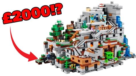 Why Is The Lego Minecraft Mountain Cave So Expensive Youtube