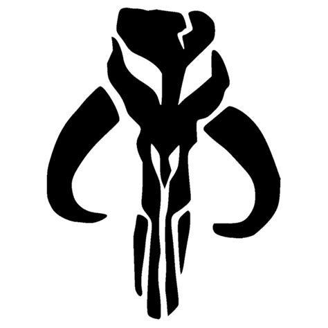 Make your own mandalorian inspired helmet with this pattern and full video tutorial. Star wars decal, Star wars stencil, Star wars silhouette