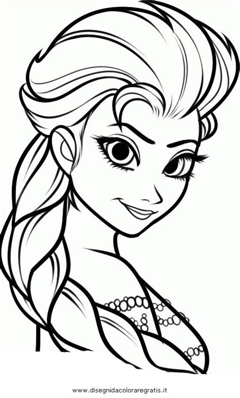 Elsa Frozen Disegno Da Colorare Images