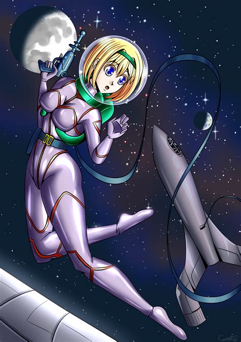 Retro Future Space Girl By Carrot25 On Deviantart