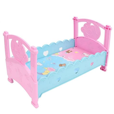 Mgaxyff Play House Toysmini Lovely Simulation Doll Bed Cribs Furniture