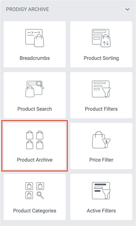 Product Archive Template Support