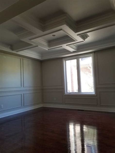 This coffered ceiling was easily installed by bob and his wife. Waffle & coffered Ceilings Gallery | VIP Classic Moulding ...