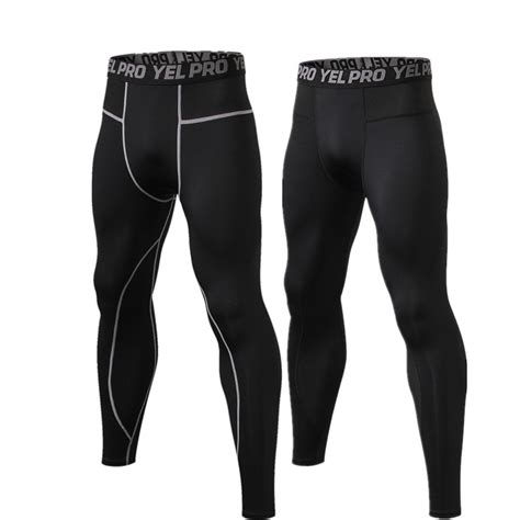 2 pack mens compression pants workout running tights cool dry fit pants yoga gym leggings for