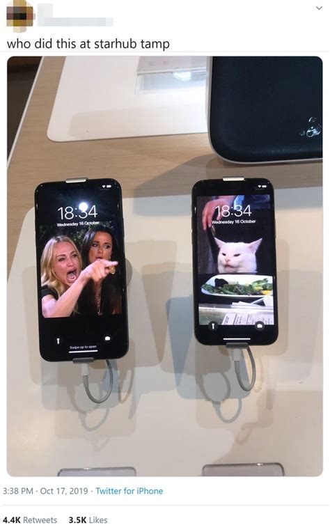 Cheeky Starhub Tampines Customer Changes Phone Wallpapers To Woman