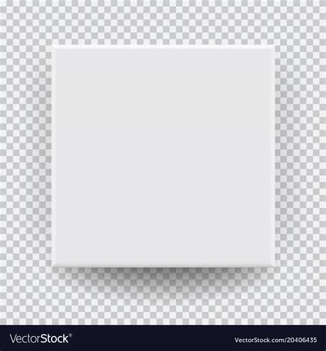 Download Box top view with shadow mock up model 3d Vector Image
