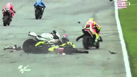 Marco Simoncelli Fatal Crash At Sepang Circuit Youtube