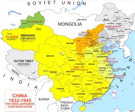 Service Map 1945chinatrz Chinese History Historical Maps China Map