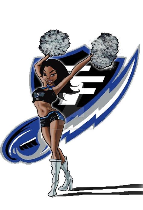 Georgia Force Cheerleader By Thedrawingdepot On Deviantart