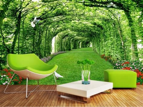 Mural Wallpaper Customized Luxury Wallpaper Forest Lawn