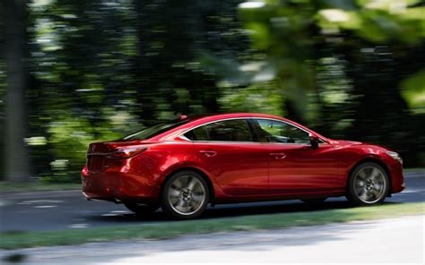 Download Wallpapers Mazda 6 2018 Exterior Side View Red New Mazda 6