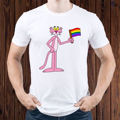 Pink Panther T Shirt Pride Flag T Shirt Panther Tshirt Lgbt Etsy