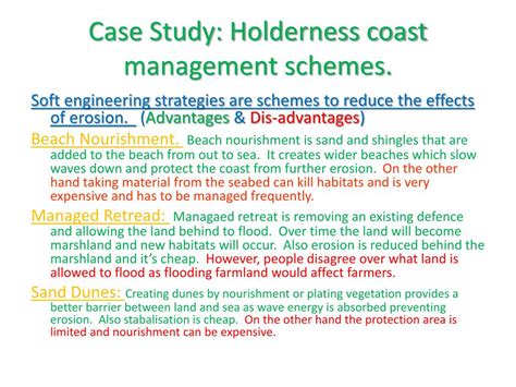 Ppt Case Study Coastal Management In Holderness Powerpoint