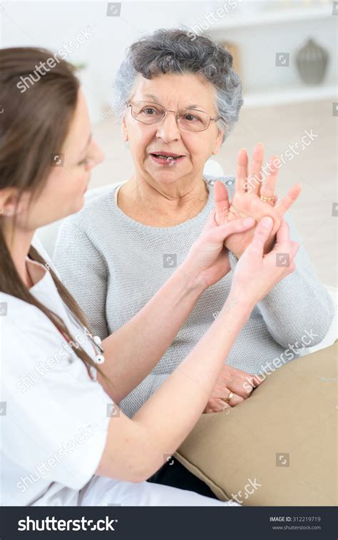 Checking Old Ladys Hands Stock Photo 312219719 Shutterstock