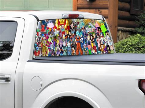 Anime Dragon Ball Rear Window Decal Sticker Pick Up Truck Suv Car Any Size