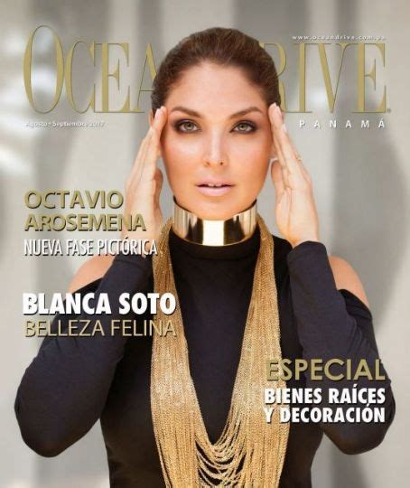 Blanca Soto Ocean Drive Magazine August 2017 Cover Photo Panama