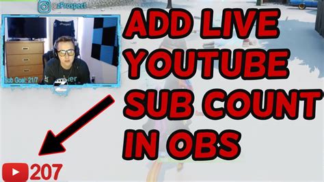 How To Add A Youtube Sub Count On Stream Youtube
