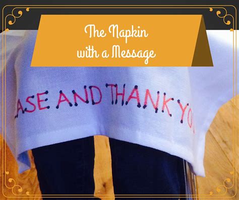 Diy Table Manners Napkins Blissfully Domestic