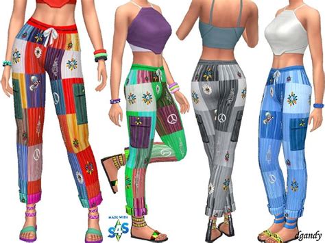 Dgandys Boho Capris 20190402 Sims 4 Clothing Sims 4 Mods Clothes