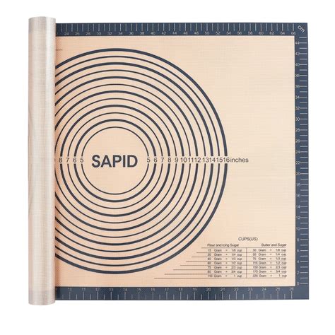 Buy Sapid Extra Thick Silicone Pastry Mat Non Slip With Measurements