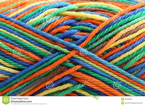 Skein Of Multicolored Threads Royalty Free Stock Images ...